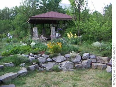 Terrain en pente : aménagement, renforcement de la pente et organisation du drainage (85 photos) Arbres dans un jardin en pente